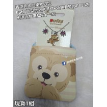 (出清) 香港迪士尼樂園限定 Duffy 造型穿針式耳環+項鍊套裝 (BP0052)